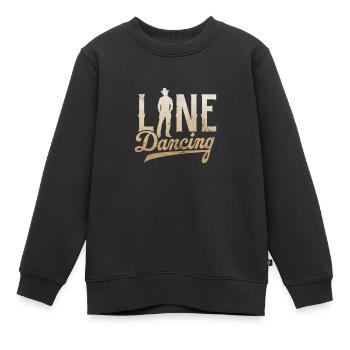 Linedance - Kinder Premium Organic Sweatshirt - Schwarz - Vorne - AI Model Kid Female (0cm)