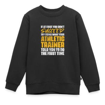 Médecin du sport Médecine sportive Entraîneur sportif - Sweat Premium enfant bio - noir - Devant - AI Model Kid Female (0cm)