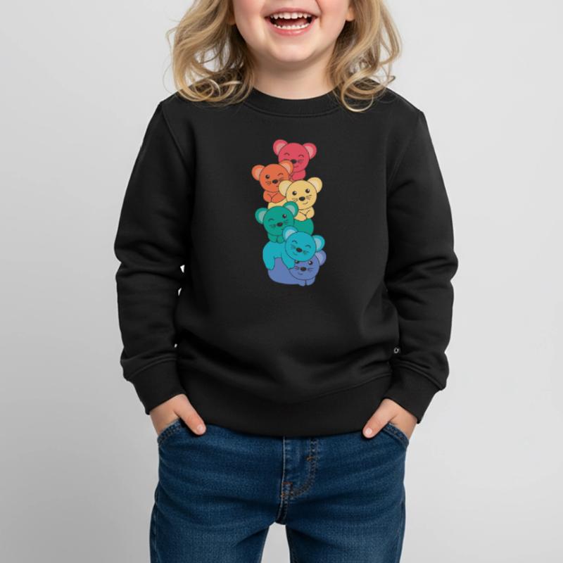 Rainbow Flag Pride LGBTQ Cute Mouse Stack Sweat Premium enfant bio