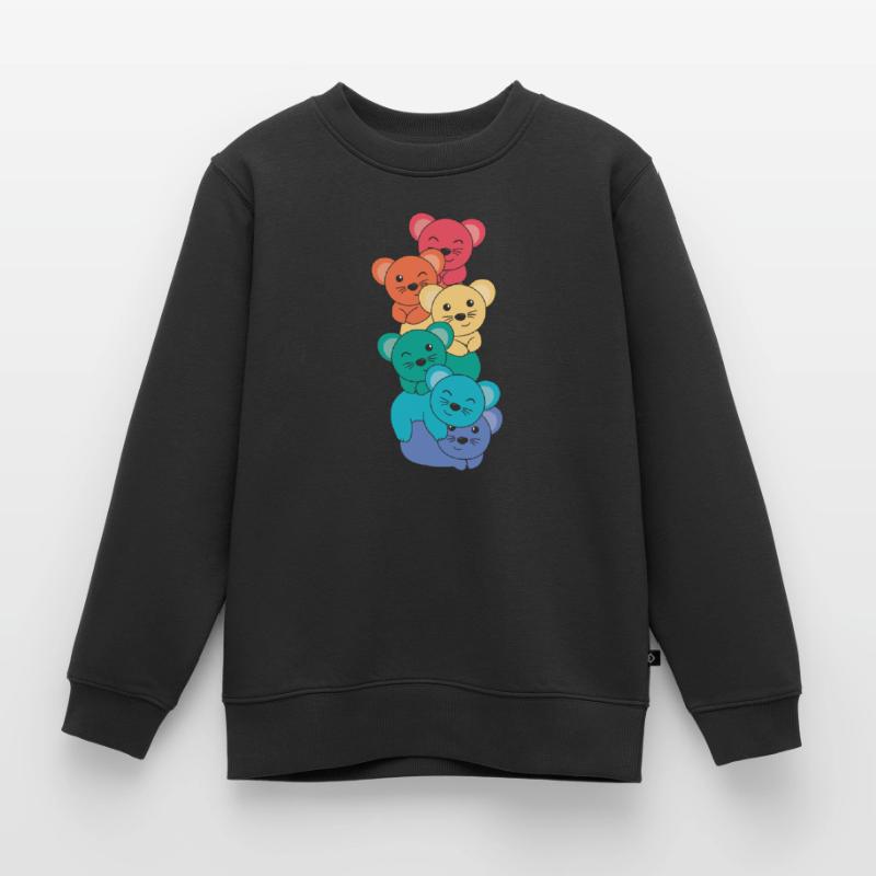 Rainbow Flag Pride LGBTQ Cute Mouse Stack Sweat Premium enfant bio