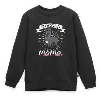 Deutsche Dogge Mama - Deutsche Dogge - Kinder Premium Organic Sweatshirt - Schwarz - Vorne - AI Model Kid Female (0cm)