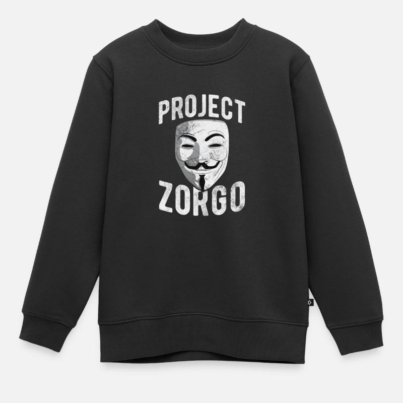 Hacker - Kinder Premium Organic Sweatshirt - Schwarz