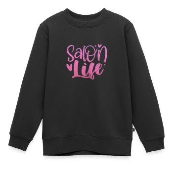 Kosmetikerin - Kinder Premium Organic Sweatshirt - Schwarz - Vorne - AI Model Kid Female (0cm)
