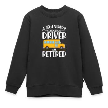 Chauffeur de bus Chauffeur de bus Bus Schuhlbus cadeau - Sweat Premium enfant bio - noir - Devant - AI Model Kid Female (0cm)