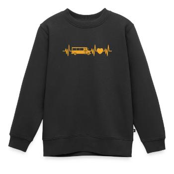 Busfahrer - Kinder Premium Organic Sweatshirt - Schwarz - Vorne - AI Model Kid Female (0cm)