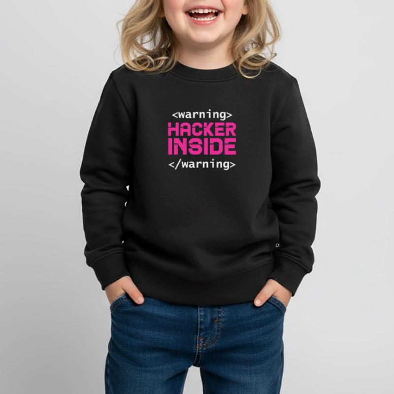 Hacker Coder Computerfreak Nerd Hacking Geschenk Kinder Premium Organic Sweatshirt