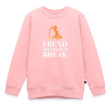 Méditation - Sweat Premium enfant bio - rose - Devant - AI Model Kid Female (0cm)