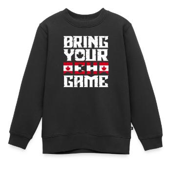 Apportez votre symbole du drapeau du Canada Fierté à la maison - Sweat Premium enfant bio - noir - Devant - AI Model Kid Female (0cm)