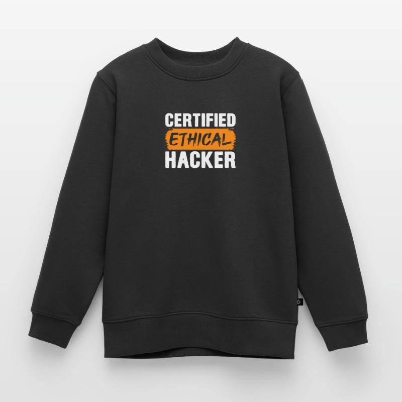 Hacker Coder Computerfreak Nerd Hacking Geschenk Kinder Premium Organic Sweatshirt