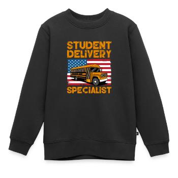 Chauffeur de bus Chauffeur de bus Bus Schuhlbus cadeau - Sweat Premium enfant bio - noir - Devant - AI Model Kid Female (0cm)
