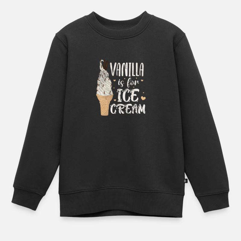 Eiscreme - Kinder Premium Organic Sweatshirt - Schwarz