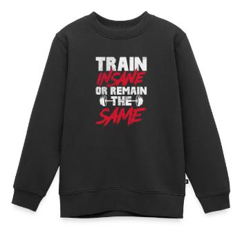 Bodybuilder - Kinder Premium Organic Sweatshirt - Schwarz - Vorne - AI Model Kid Female (0cm)