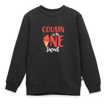 Eiscreme Eis Eiskrem Ice Cream Sommer Geschenk - Kinder Premium Organic Sweatshirt - Schwarz - Vorne - AI Model Kid Female (0cm)