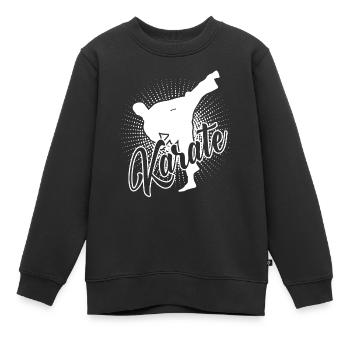 Karate Karate Fighter - Kids Premium Organic Sweatshirt - black - Front - AI Model Kid Female (0cm)