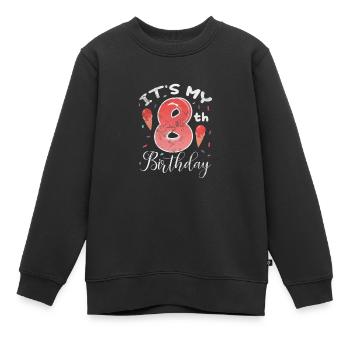 Eiscreme - Kinder Premium Organic Sweatshirt - Schwarz - Vorne - AI Model Kid Female (0cm)