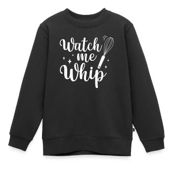 Bäcker Bäckerein Backwaren Backen Geschenk - Kinder Premium Organic Sweatshirt - Schwarz - Vorne - AI Model Kid Female (0cm)