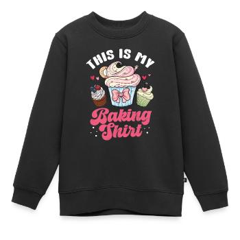 Cupcake - Sweat Premium enfant bio - noir - Devant - AI Model Kid Female (0cm)