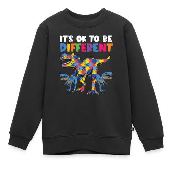 Autismus - Kinder Premium Organic Sweatshirt - Schwarz - Vorne - AI Model Kid Female (0cm)