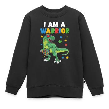 Autismus Awareness Day Autist Geschenk - Kinder Premium Organic Sweatshirt - Schwarz - Vorne - AI Model Kid Female (0cm)