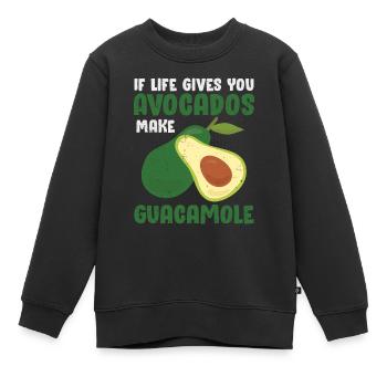 Avocado - Kinder Premium Organic Sweatshirt - Schwarz - Vorne - AI Model Kid Female (0cm)