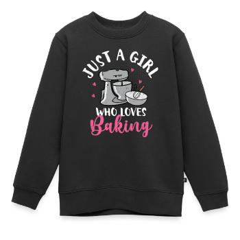 Cupcake - Sweat Premium enfant bio - noir - Devant - AI Model Kid Female (0cm)