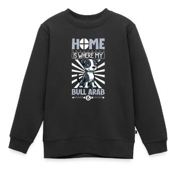 Zuhause - Bull Arab - Kinder Premium Organic Sweatshirt - Schwarz - Vorne - AI Model Kid Female (0cm)