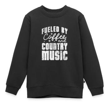 Pays - Sweat Premium enfant bio - noir - Devant - AI Model Kid Female (0cm)