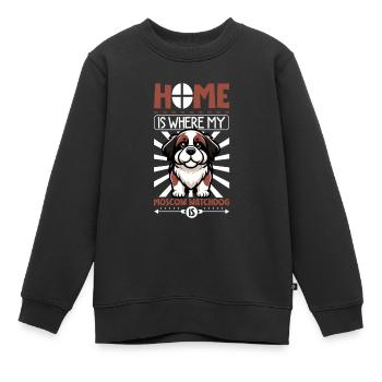 Accueil - Chien de garde de Moscou - Sweat Premium enfant bio - noir - Devant - AI Model Kid Female (0cm)