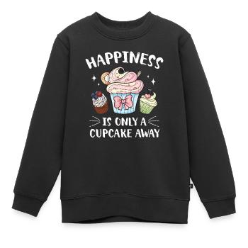 Cupcake - Sweat Premium enfant bio - noir - Devant - AI Model Kid Female (0cm)