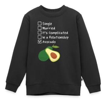 Avocado - Kinder Premium Organic Sweatshirt - Schwarz - Vorne - AI Model Kid Female (0cm)