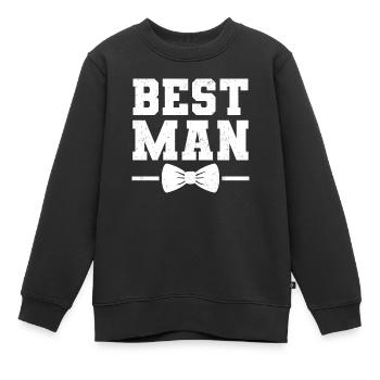 Junggeselle Jungesellenabschied - Kinder Premium Organic Sweatshirt - Schwarz - Vorne - AI Model Kid Female (0cm)