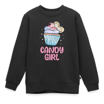 Cupcake - Kinder Premium Organic Sweatshirt - Schwarz - Vorne - AI Model Kid Female (0cm)
