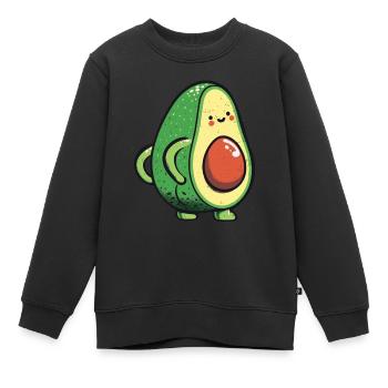 Avocado - Kinder Premium Organic Sweatshirt - Schwarz - Vorne - AI Model Kid Female (0cm)