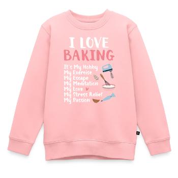 Bäcker Bäckerein Backwaren Backen Geschenk - Kinder Premium Organic Sweatshirt - Rosa - Vorne - AI Model Kid Female (0cm)