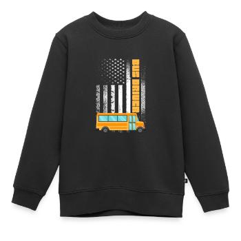 Chauffeur de bus Chauffeur de bus Bus Schuhlbus cadeau - Sweat Premium enfant bio - noir - Devant - AI Model Kid Female (0cm)