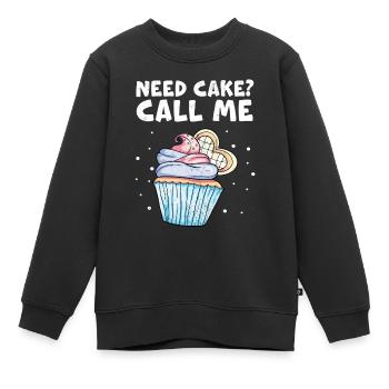 Cupcake - Sweat Premium enfant bio - noir - Devant - AI Model Kid Female (0cm)