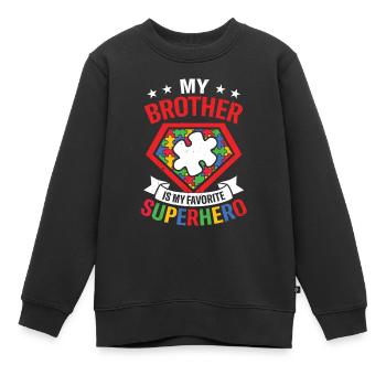 Autismus - Kinder Premium Organic Sweatshirt - Schwarz - Vorne - AI Model Kid Female (0cm)