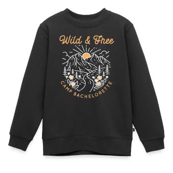 Junggesellin - Kinder Premium Organic Sweatshirt - Schwarz - Vorne - AI Model Kid Female (0cm)