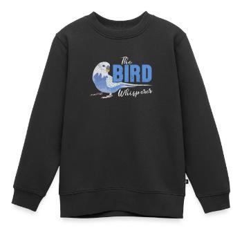 Wellensittich - Kinder Premium Organic Sweatshirt - Schwarz - Vorne - AI Model Kid Female (0cm)