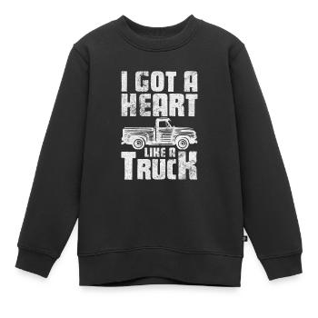 Pays - Sweat Premium enfant bio - noir - Devant - AI Model Kid Female (0cm)