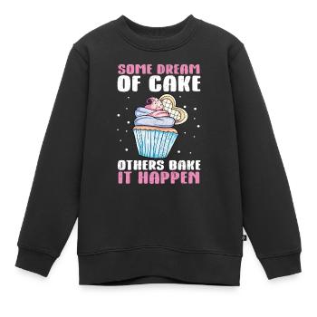 Cupcake - Sweat Premium enfant bio - noir - Devant - AI Model Kid Female (0cm)