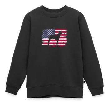 Dobermann - Kinder Premium Organic Sweatshirt - Schwarz - Vorne - AI Model Kid Female (0cm)