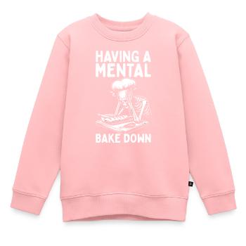 Bäcker - Kinder Premium Organic Sweatshirt - Rosa - Vorne - AI Model Kid Female (0cm)