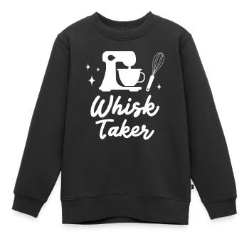 Bäcker Bäckerein Backwaren Backen Geschenk - Kinder Premium Organic Sweatshirt - Schwarz - Vorne - AI Model Kid Female (0cm)