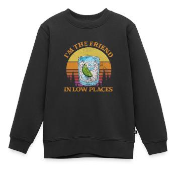 Pays - Sweat Premium enfant bio - noir - Devant - AI Model Kid Female (0cm)