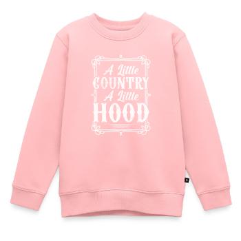 Pays - Sweat Premium enfant bio - rose - Devant - AI Model Kid Female (0cm)