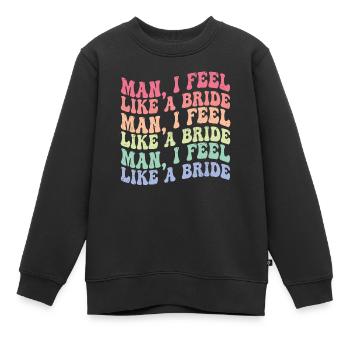 Enterrement de vie de garçon - Sweat Premium enfant bio - noir - Devant - AI Model Kid Female (0cm)