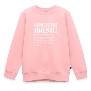 Pays - Sweat Premium enfant bio - rose - Devant - AI Model Kid Female (0cm)