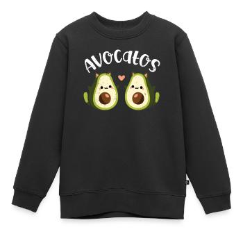 Avocado - Kinder Premium Organic Sweatshirt - Schwarz - Vorne - AI Model Kid Female (0cm)