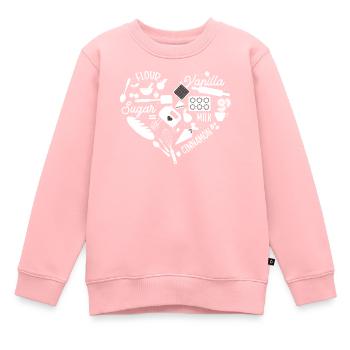 Bäcker - Kinder Premium Organic Sweatshirt - Rosa - Vorne - AI Model Kid Female (0cm)